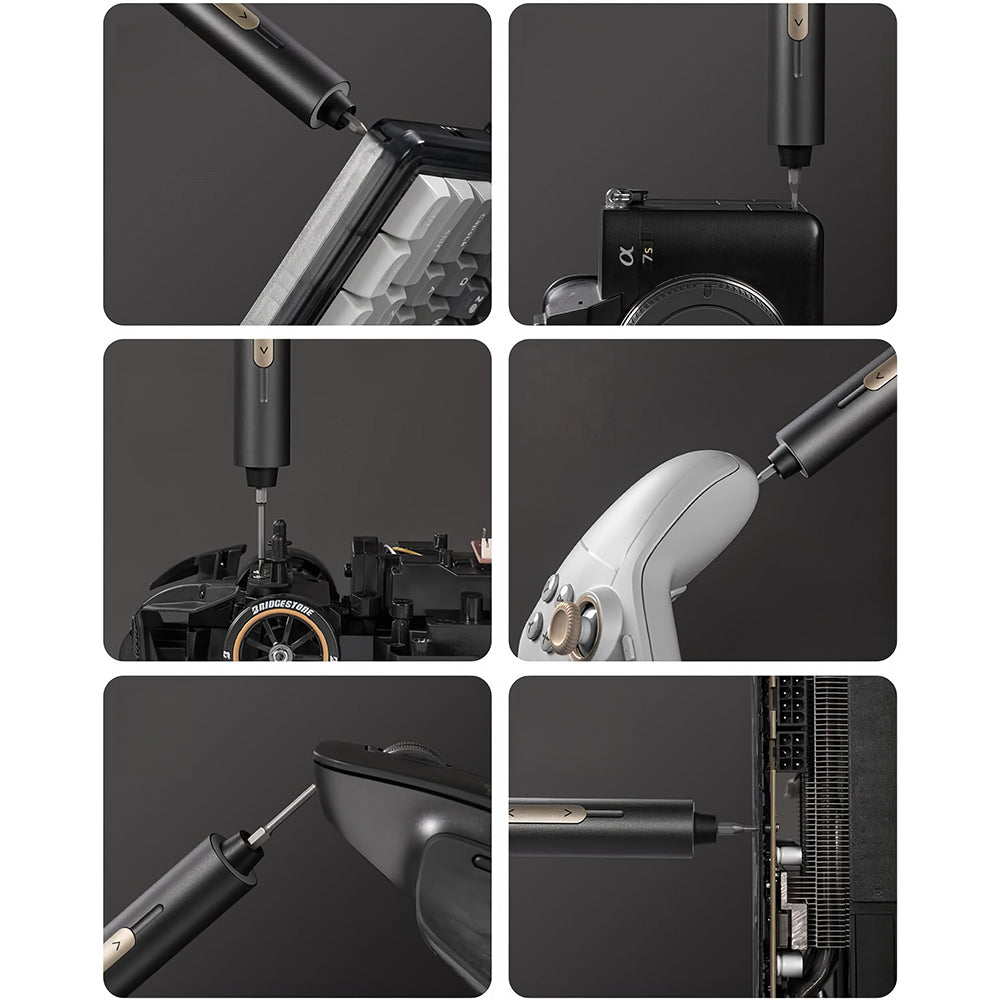 Ultra Mini Cordless Electric Screwdriver Kit with 50 Magnetic Bits