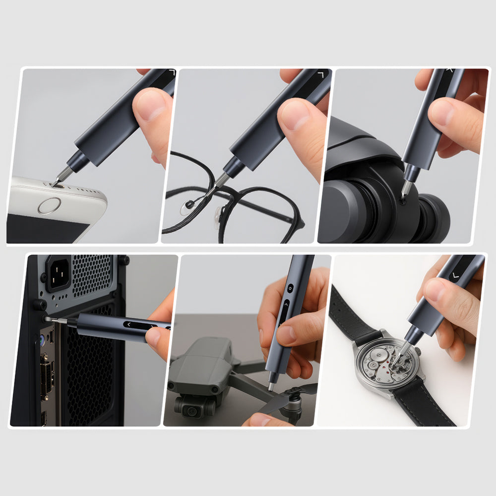 Mini 4V Precision Electric Screwdriver Kit with 5 Torque Levels, 50-in-1