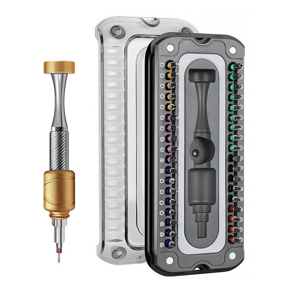 51-in-1 Electric Precision Screwdriver Kit with 48 S2 Bits & LED Light