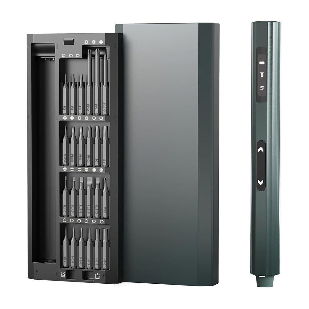 Mini Electric Precision Screwdriver with OLED Display & 48 S2 Bits