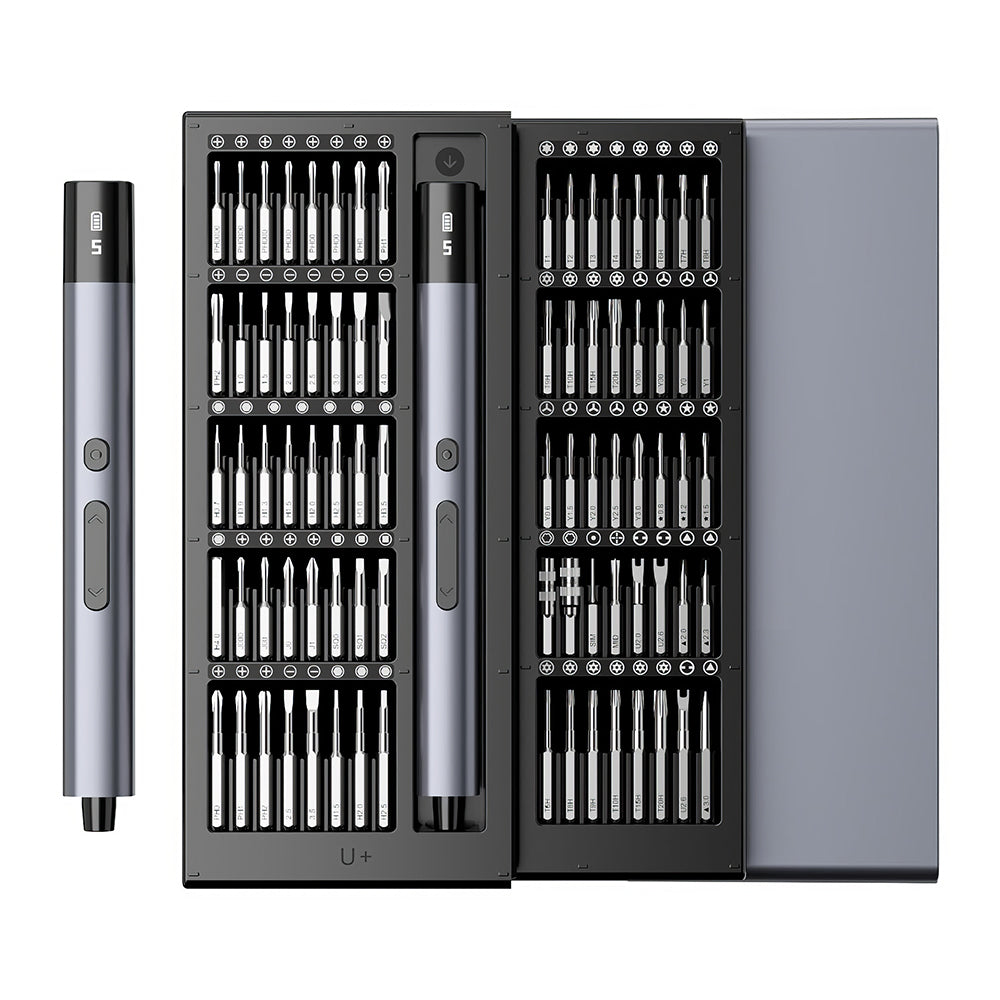 Mini 4V Precision Electric Screwdriver Kit with 5 Torque Levels, 50-in-1