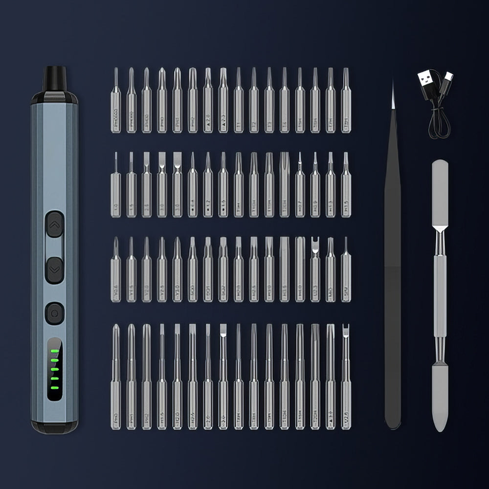 68-in-1 Electric Precision Screwdriver Kit with 64 Bits & Torque Control