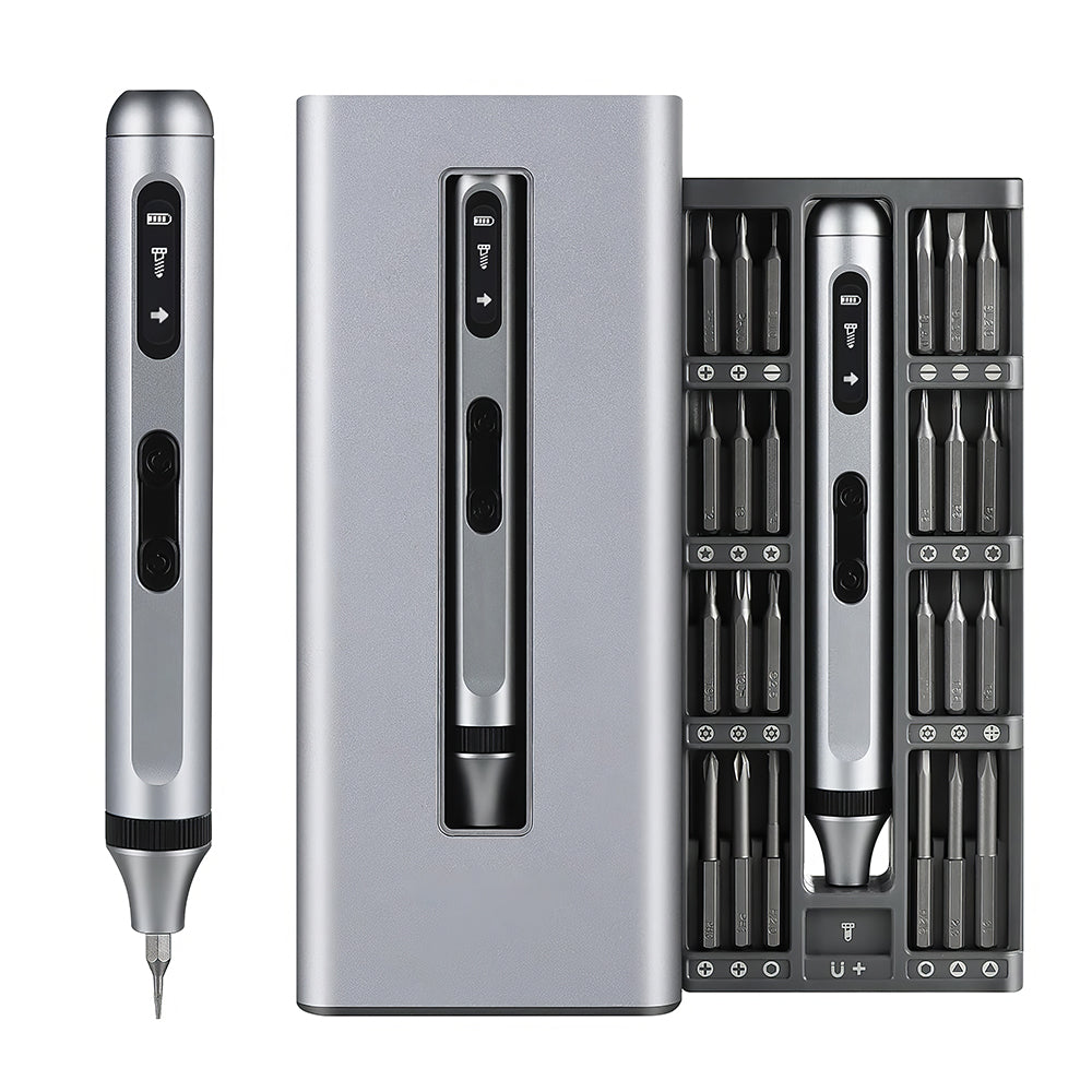 51-in-1 Electric Precision Screwdriver Kit with 48 S2 Bits & LED Light