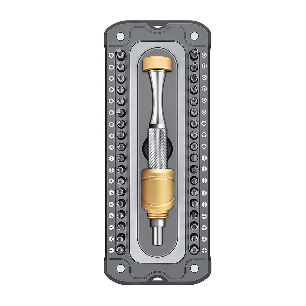 51-in-1 Electric Precision Screwdriver Kit with 48 S2 Bits & LED Light