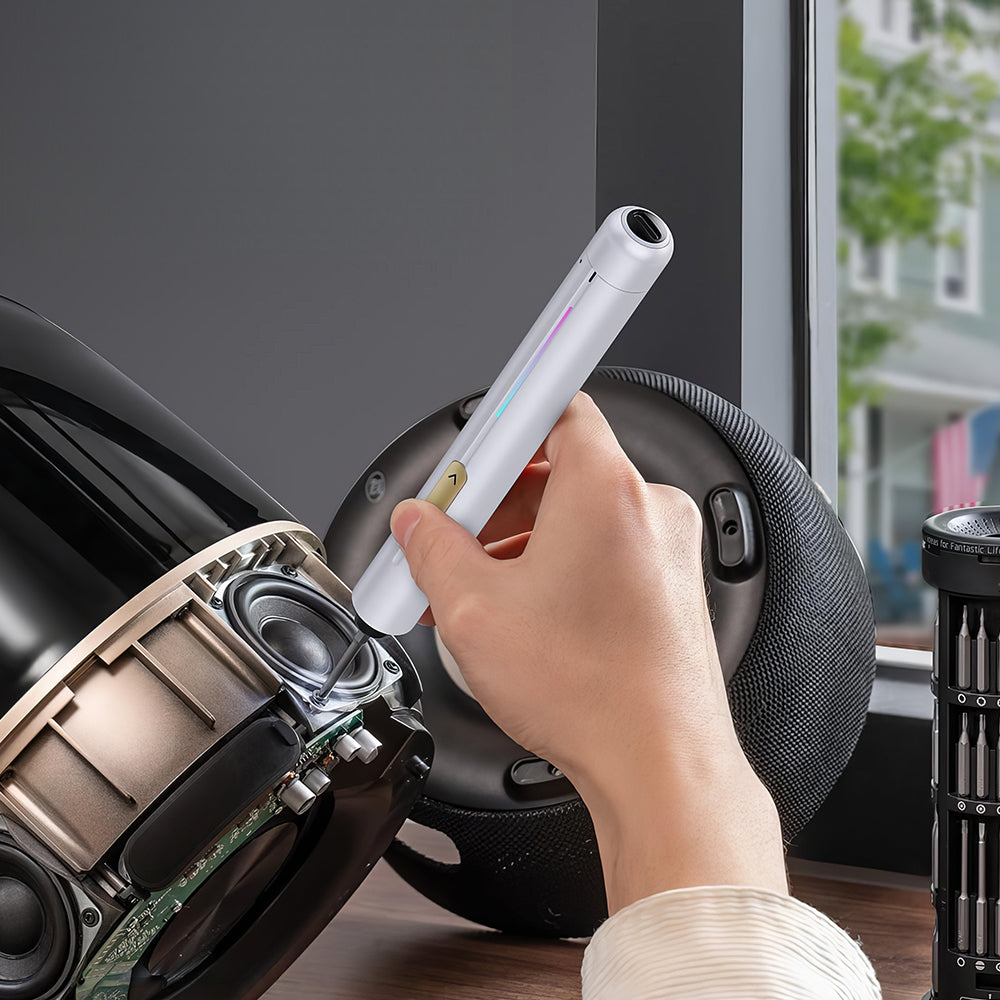 Ultra Mini Cordless Electric Screwdriver Kit with 50 Magnetic Bits